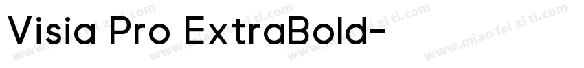 Visia Pro ExtraBold字体转换